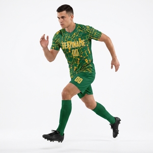 Custom Athletic Cut <b>Soccer</b> Uniform Set Breathable Sublimated Football Jersey Shorts Durable Stitching Team Club Training Kit - Product Image 3