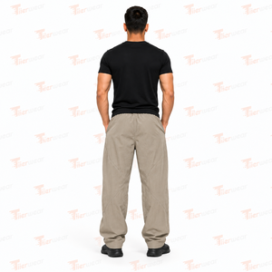 <b>Mens</b> <b>White</b> Lightweight Quick Dry Sporty Nylon Track Pants Color Block Side Stripe Elastic Drawstring Windbreaker <b>Trouser</b> - Product Image 2