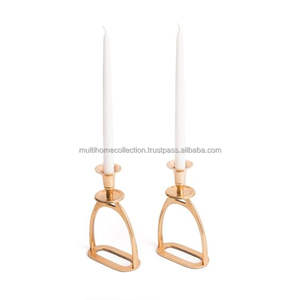Decorative <b>Brass</b> <b>Candlestick</b> <b>Holder</b> With OEM ODM Design Geometrical <b>Candlestick</b> <b>Holder</b> For Wedding Decor - Product Image 6