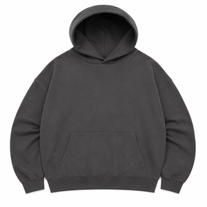 Sweat à capuche zippé pour homme, coupe ample, style streetwear décontracté, respirant, écologique, séchage rapide, anti-boulochage, en molleton de coton doux - Product Image 1