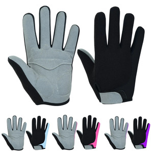 Gants de cyclisme gris bleu ciel, unisexes, respirants, en polyester, fermeture à enfiler, antidérapants, compatibles avec les écrans tactiles - Product Image 6