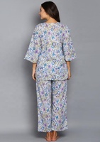 Qualité supérieure dames 100% coton doux costume de nuit bloc de main imprimé Floral Design lavable Style indien fumée longueur au sol