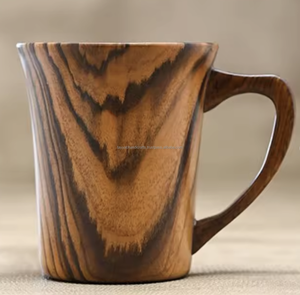 Mug à vin en bois naturel, tasse à café, bouteille d'eau en bois fabriquée par Tayyab Handicraft - Product Image 3