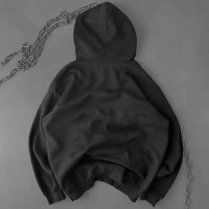 Sudadera con Capucha Unisex Extra Grande de Color Sólido con Logotipo Personalizado en la Parte Delantera, 100% Algodón Felpa, Servicio OEM, Invierno, Hecho en Pakistán - Product Image 4