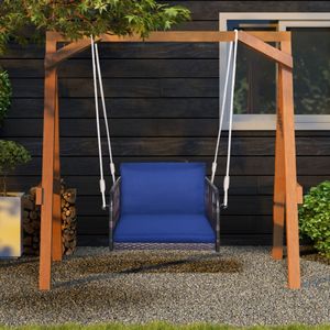 <b>Single</b> Person Patio <b>Swing</b> with Comfortable Seat and Back Cushions for Relaxing in the Sun - Product Image 6