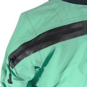 Men's Green Waterproof <b>Work</b> Coverall Polyester With <b>Black</b> Trim And Reinforced Knees For Outdoor Use - Product Image 4
