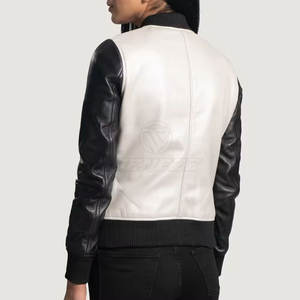Chaqueta de Cuero para Mujer, Diseño Personalizado, Estilo Urbano, Oferta, Precio Razonable, Transpirable - Product Image 3