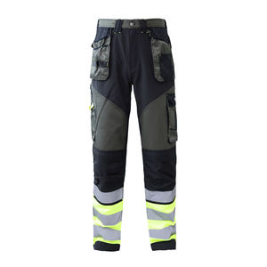 Heavy duty workwear pants for men with reinforced <b>knees</b> and utility pockets for construction and industrial use - Product Image 2