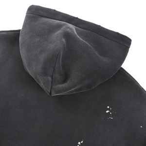 Sudadera con Capucha de Algodón de Alta Calidad, Gruesa, sin Cordones, Lavada al Ácido, con Degradado de Color Vintage - Product Image 3