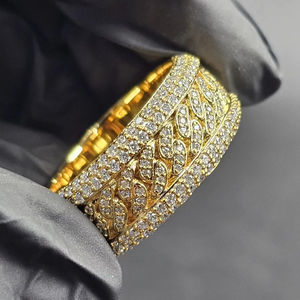 Bague Champion Hip Hop Queensun en Argent S925 10K 18K avec Incrustation de Diamants Moissanite VVS Bijoux de Luxe - Product Image 1