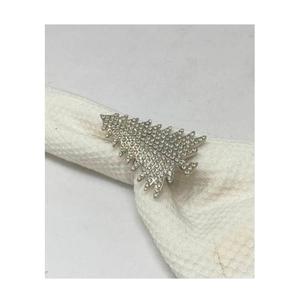 Porte-serviettes de mariage moderne en forme de flocon de neige en strass, écologique, en métal et cristal, décoration de table. - Product Image 5