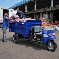 Triciclo de Carga con Carrocería Abierta, Motocicleta de Carga de 18, 22, 25 HP, Triciclo Agrícola de Tres Ruedas, Triciclo de Carga Diésel