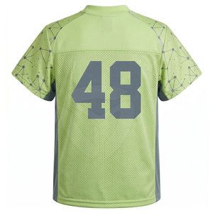 Camiseta de malla personalizada con logo y número, tela transpirable, ideal para entrenamientos de equipos, partidos y actividades deportivas. - Product Image 3