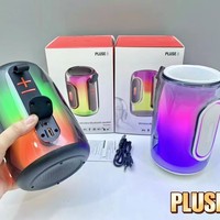 Enceinte portable PLUSE8 pour fêtes, avec éclairage RGB, basses puissantes, son stéréo, lecteur de carte TF, radio FM, enceinte musicale portable pour l'extérieur