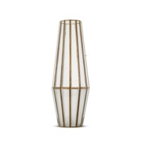Support de bougie chauffe-plat en verre de haute qualité, design hexagonal en fer/acier inoxydable, fait main, léger, idéal pour la maison et les mariages - Vente chaude