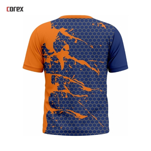 Chemise de sport respirante en jersey de sublimation formel à col rond en tricot uni de haute qualité - Product Image 2
