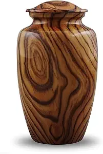 Urna funeraria de madera hecha a mano, urna de madera maciza para cenizas, urna conmemorativa de madera, urna funeraria ecológica, urna para cenizas de adultos. - Product Image 5