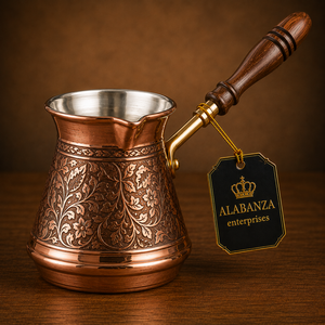 กาต้มกาแฟตุรกีสเตนเลสสตีลทันสมัย Alabanza พร้อมด้ามจับไม้ Cezve Ibrik - Product Image 2