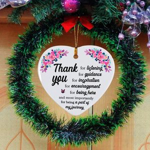 Regalos de Agradecimiento para Mujeres, Hombres, Maestros, Compañeros de Trabajo, Jefes, Amigos, Adornos de Agradecimiento, Adornos Navideños para el Árbol, para Mentores - Product Image 3