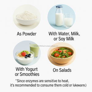 ผงเอนไซม์ธัญพืชคามุต OEM ประสิทธิภาพสูง 840,000 หน่วย ผลิตจากเอนไซม์ธรรมชาติที่หมักด้วยวิธีธรรมชาติ ช่วยส่งเสริมการย่อยอาหาร สำหรับผู้ใหญ่ ผลิตในเกาหลี - Product Image 6