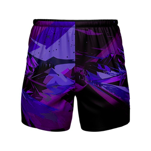 Shorts de Playa para Hombre con Estampado Geométrico, Cintura Media, Elásticos, de Secado Rápido, Estilo Casual, Impresión por Sublimación, 100% Poliéster - Product Image 6