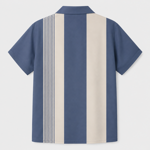 Camisa Casual de Manga Corta para Hombre, Color Beige, Elegante, Mezcla de Algodón/Poliéster, Secado Rápido, Ecológica, Transpirable, Diseño Contemporáneo - Product Image 3