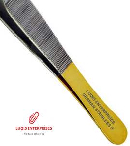 Pinzas de Blefaroplastia Adson con Insertos de Carburo de Tungsteno, Pinzas Quirúrgicas de Acero Inoxidable, Instrumento Oftálmico - Product Image 3