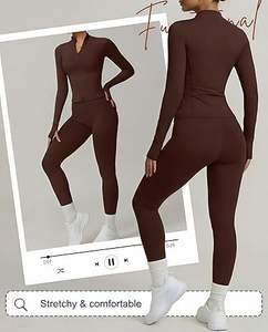 Leggings de yoga taille haute pour femmes PASUXI, vêtements de sport, séchage rapide, respirant, antibactérien, spandex/nylon, sans manches - Product Image 3