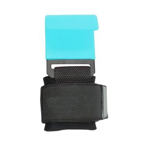 Crochets de musculation en acier bleu massif avec sangles rembourrées en néoprène haute densité, antidérapants et réglables pour le fitness - Product Image 3