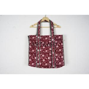 Bolso Tote Acolchado de Algodón, Hecho a Mano, Estilo Vintage, para Mujer, con Parte Superior Abierta, para Llevar al Hombro, Reutilizable, Ligero, Ecológico, de Gran Capacidad - Product Image 2