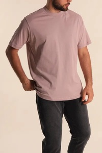 Camiseta de Punto Casual para Hombre EVER GLOW, Manga Corta, Cuello Redondo, Viscosa/Algodón, Transpirable, Ecológica, Antiarrugas, Teñido Liso, 160g - Product Image 4