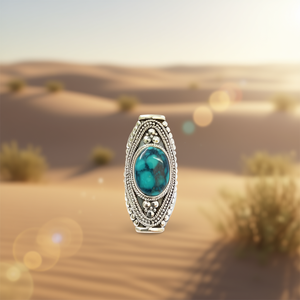 <b>Turquoise</b> Fashion <b>Ring</b> 12.3 Grams Elegant Design - Product Image 3