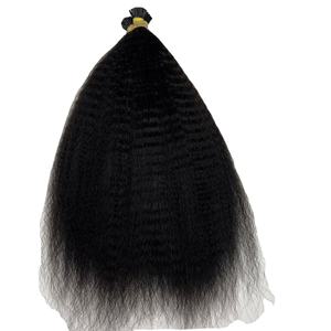 Vente en gros de paquets de cheveux crépus lisses, paquets de cheveux Yaki à cuticules alignées, paquets de cheveux humains brésiliens vierges 10A Grade 30 pouces - Product Image 1