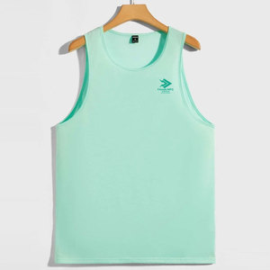 Oem Service Summer Wear Eco-Friendly Quick Dry Lightweight Breathable <b>Knitted</b> Casual Men <b>Tank</b> <b>Top</b> Plus Size Adults Outdoor Use - Product Image 1