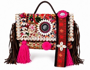 Bolso de Mano de Macramé Hecho a Mano para Mujer con Dos Correas Abiertas, Decoración de Borlas, Cuerda de Algodón Premium, Diseño Moderno y Elegante para Uso Diario - Product Image 1