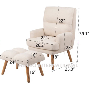 Chaise de mariage au design contemporain avec cadre doré, chaise ottoman, pièce unique, fonction extensible - Product Image 6