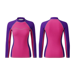 Custom Printed Logo Women Rash Guard Quick Dry UV Protection <b>Compression</b> <b>Shirt</b> for Surf Swim Tops Gym Tight Wear - Product Image 6