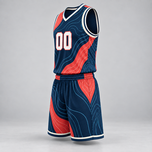 Maillot de basket-ball personnalisé, ensemble uniforme de basket-ball sublimé avec short assorti pour les équipes scolaires, les clubs, les jeunes et les adultes - Product Image 3