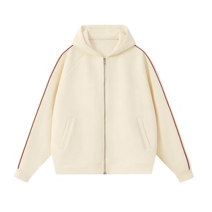 เสื้อฮู้ดดี้ผู้ชายพิมพ์ลายกราฟิกคุณภาพสูง ทรงปกติ ไซส์ใหญ่ ผ้าฝ้าย สีพื้น โลโก้สั่งทำได้ สไตล์วินเทจ - Product Image 1