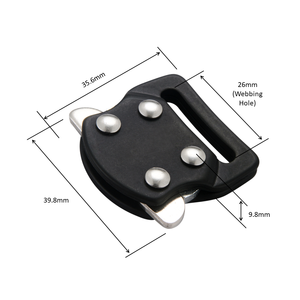 For <b>Side</b> Release Buckle <b>Small</b> Lightweight Aluminum Material High Tensile Strength 300kg Smooth Glossy Finish 1-1.5 Inches - Product Image 2