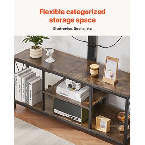 45\" LED-Lit <b>TV</b> <b>Stand</b> with Mount Entertainment Center Power Outlet Height Adjustable Console for <b>TVs</b> up to 75\" - Product Image 6