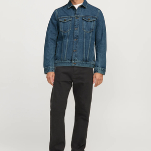 High Quality Long Sleeves Jeans <b>Men</b> <b>Denim</b> <b>Jackets</b> Best Manufacturing Custom Made Comfortable Fit Solid Color Casual <b>Men's</b> <b>Jacket</b> - Product Image 1