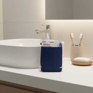 Borsa multiuso Ilan 15x20 cm, 2 pezzi, colore blu navy, luminosa, per riporre articoli da toeletta - Product Image 2