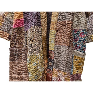 Kimono de seda con estampado de Patola India Vintage para mujer, Vestido largo de playa con cierre de cintura elástica para verano, bata de dormir, regalos - Product Image 5