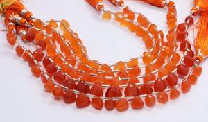 ลูกปัดคาร์เนเลียนทรงพีระมิดเหลี่ยมเพชรพลอยขนาด 6-7 มม. ลูกปัดพลอยคาร์เนเลียนรูปสามเหลี่ยม 7 นิ้ว ลูกปัดคาร์เนเลียนธรรมชาติสำหรับทำเครื่องประดับ - Product Image 4