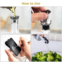 Bon vendeur Distributeur d'huile d'olive durable scellé 6 Pack 17 oz / 500 ml verre pour la cuisine bouteille d'eau stockage des aliments