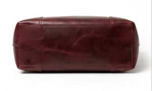 Minimalist Genuine Leather <b>Tote</b> Bag Solid Color Open Top Daily Use Women's Handbag All Seasons - Product Image 5