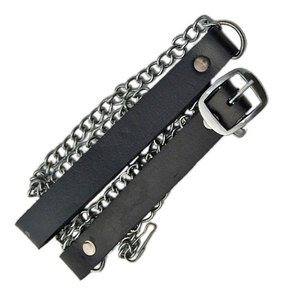 Sporran écossais personnalisé en similicuir noir pour kilt, avec badge goutte de sang en relief, vente en gros - Product Image 6