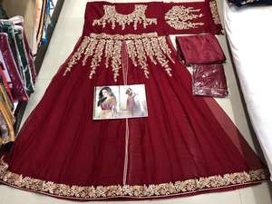 Meilleures ventes Robe longue en Georgette Anarkali de style indien traditionnel avec le créateur Dupatta pour femmes Belle robe de soirée - Product Image 4