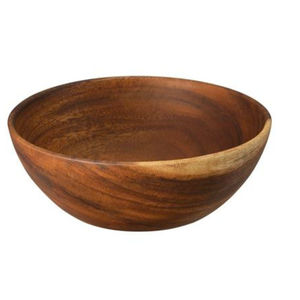 Tazón Redondo Rústico de Madera de Acacia, Resistente, para Servir Aperitivos y Sopas, Vajilla, Tazón para Ensaladas, a Precio Accesible, Venta al por Mayor - Product Image 1